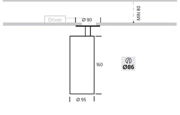 FOCUS 95 - LED semi-inset adjustable spotlight by ONOK Lighting - view 3